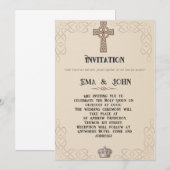 Celtic Christian Wedding Invitation 招待状 (正面/裏面)