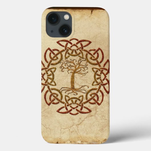 Celtic Circle Nordic Tree of Life iPadケース Case-Mate iPhoneケース (裏面)
