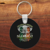 Celtic Claddagh Slainte Nge Irish Flag St. Patrick キーホルダー (正面)