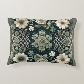 Celtic Clover Floral Charm アクセントクッション (裏面)