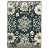 Celtic Clover Floral Charm クリップボード (裏面)