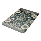 Celtic Clover Floral Charm バスマット (アングル)