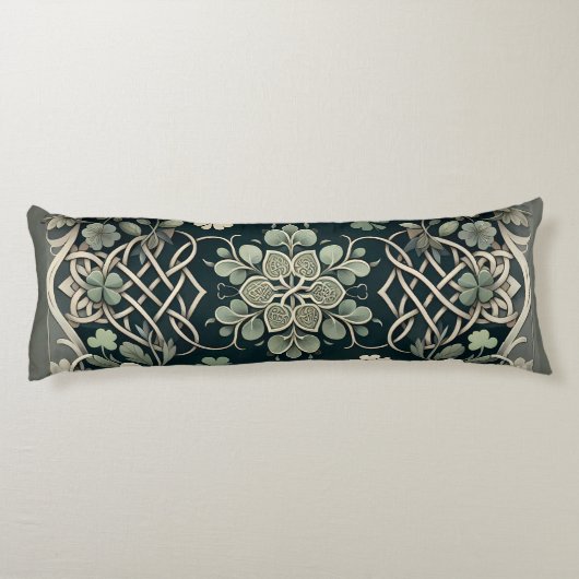 Celtic Clover Floral Charm ボディピロー (裏面)