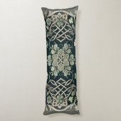 Celtic Clover Floral Charm ボディピロー (裏面 (縦))