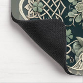 Celtic Clover Floral Charm マウスパッド (コーナー)