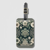 Celtic Clover Floral Charm ラゲッジタグ (正面縦)
