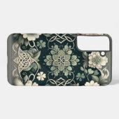 Celtic Clover Floral Charm Samsung Galaxyケース (裏面横)