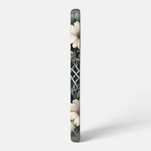 Celtic Clover Floral Charm Samsung Galaxyケース (左側面)