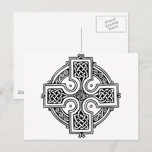 Celtic cross pattern ポストカード (正面/裏面)