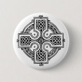 Celtic cross pattern 缶バッジ (正面)