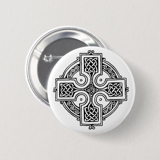 Celtic cross pattern 缶バッジ (正面&裏面)