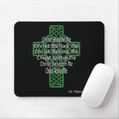 Celtic Cross Shirt St Patrick's Prayer Christian  マウスパッド (マウス)