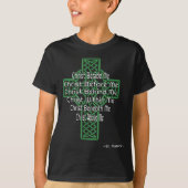 Celtic Cross Shirt St Patrick's Prayer Christian Tシャツ (正面)