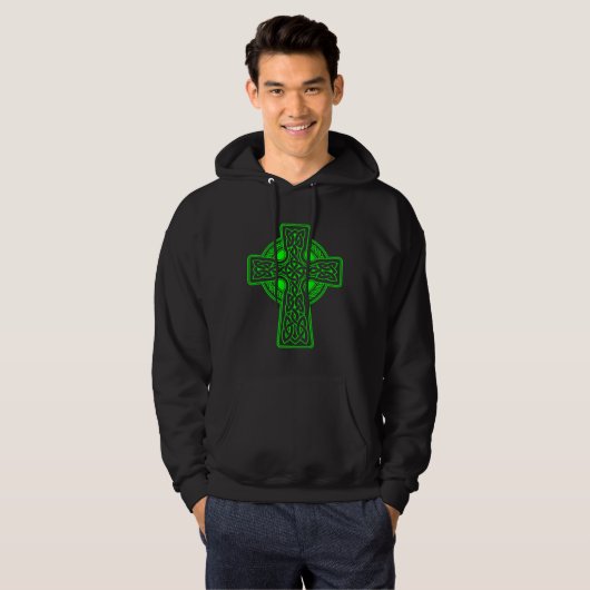 Celtic Cross St Patrick s Day 2023 Gaelic Viking I パーカ (正面フル)