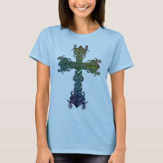 Celtic De Colores Cross Tシャツ