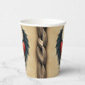Celtic elegance with a heart and wings. 紙コップ (右)