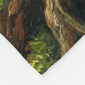 Celtic Forest Queen Red Fox Witch Fantasy Art ( フリースブランケット (角)