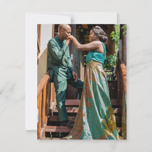 Celtic Frame Wedding RSVP Card (裏面)