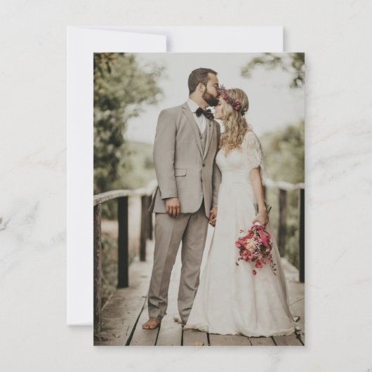 Celtic Frame Wedding Save the Date Card (裏面)