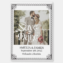Celtic Frame Wedding Save the Date Magnet マグネット