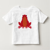 Celtic Frog - Red トドラーTシャツ (正面)