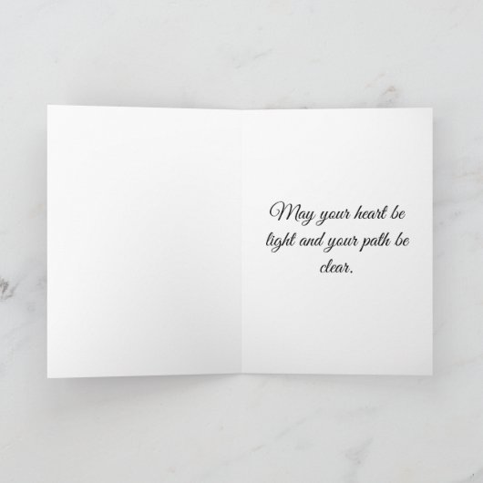 Celtic Goddess & Glowing White Stag カード (内部)