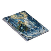 Celtic Goddess & Glowing White Stag ノートブック (右側)