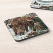 Celtic Goddess & Wild Boar コースター (左側)