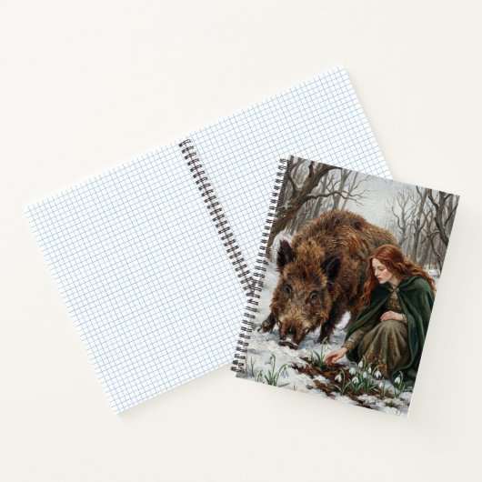 Celtic Goddess & Wild Boar ノートブック (内部)