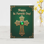 Celtic Gold St Patricks Day Card カード (黄色い花)