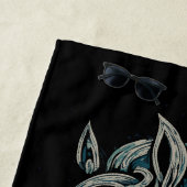 Celtic Horse Head – Viking Knot Design ビーチタオル (インサイチュ)