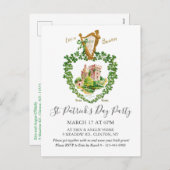 Celtic Irish Blarney Castle St. Patrick's Day シーズンポストカード (正面/裏面)