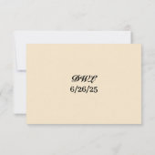 Celtic Kiss Wedding RSVP Card (裏面)