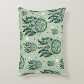 Celtic knot green dreamcatcher アクセントクッション (正面(垂直))