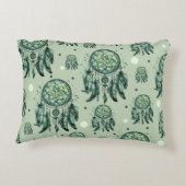 Celtic knot green dreamcatcher アクセントクッション (裏面)