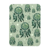 Celtic knot green dreamcatcher マグネット (縦)