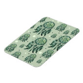 Celtic knot green dreamcatcher マグネット (左側)