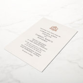 Celtic Knot Irish Wedding 箔招待状 (回転した状態)