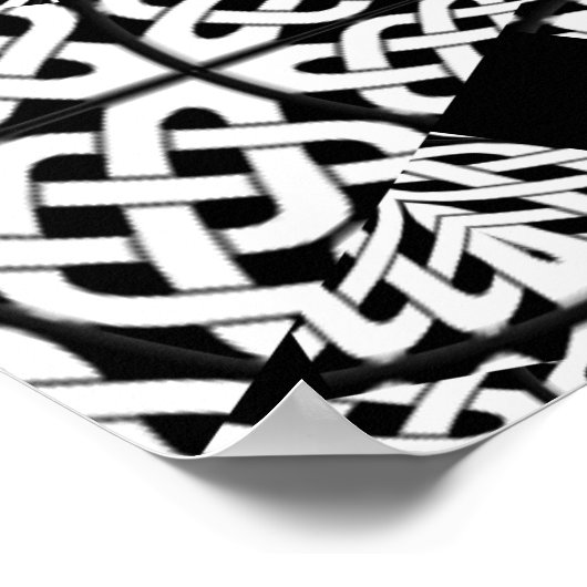 Celtic knot pattern ポスター (角)