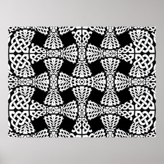 Celtic knot pattern ポスター (正面)