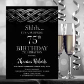 Celtic Knot Surprise 75th Birthday Party 招待状