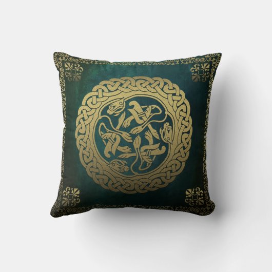 Celtic Knot Throw Pillow クッション (裏面)