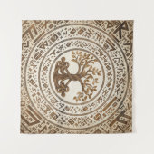 Celtic Knot Tree of life -Yggdrasil タペストリー (正面(横))