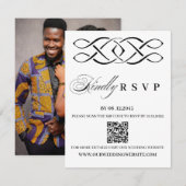 Celtic Knot Wedding RSVP Card (正面/裏面)