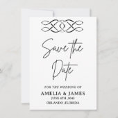 Celtic Knot Wedding Save the Date Card (正面)