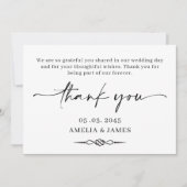 Celtic Knot Wedding Thank You Card サンキューカード (正面)