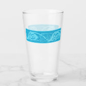 Celtic Knotwork Fish in Blue タンブラーグラス (裏面)