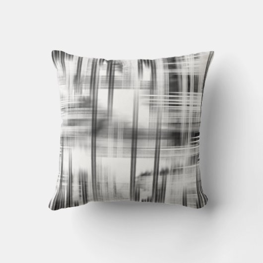 Celtic Lotus Mandala – Minimalist Black and White  クッション (裏面)