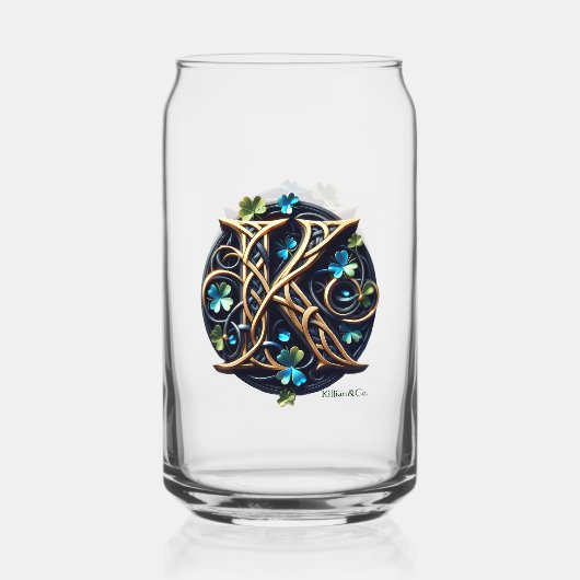 Celtic Monogram Can Glass Set ガラス缶 (正面)