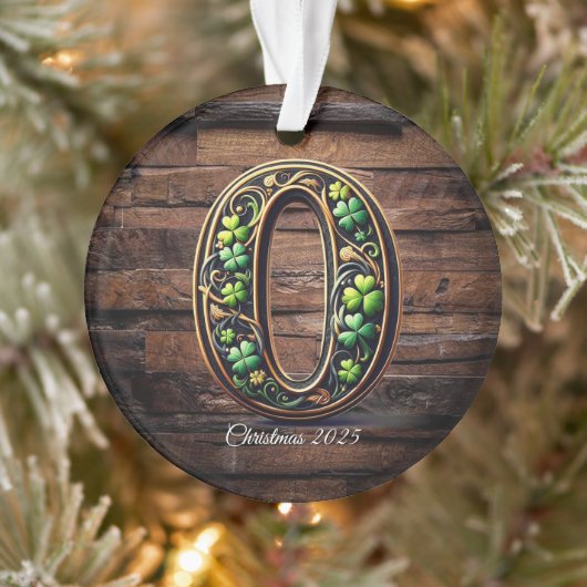 Celtic monogram letter ornament オーナメント (ツリー)